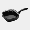 XD Nonstick Square Saute Pan with Glass Lid | Made in Switzerland