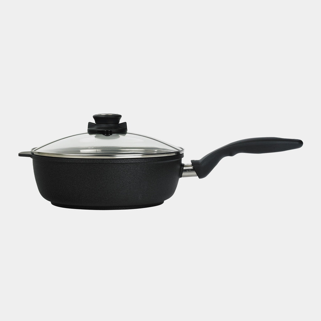 XD Nonstick Saute Pan with Glass Lid - Induction | Made in Switzerland