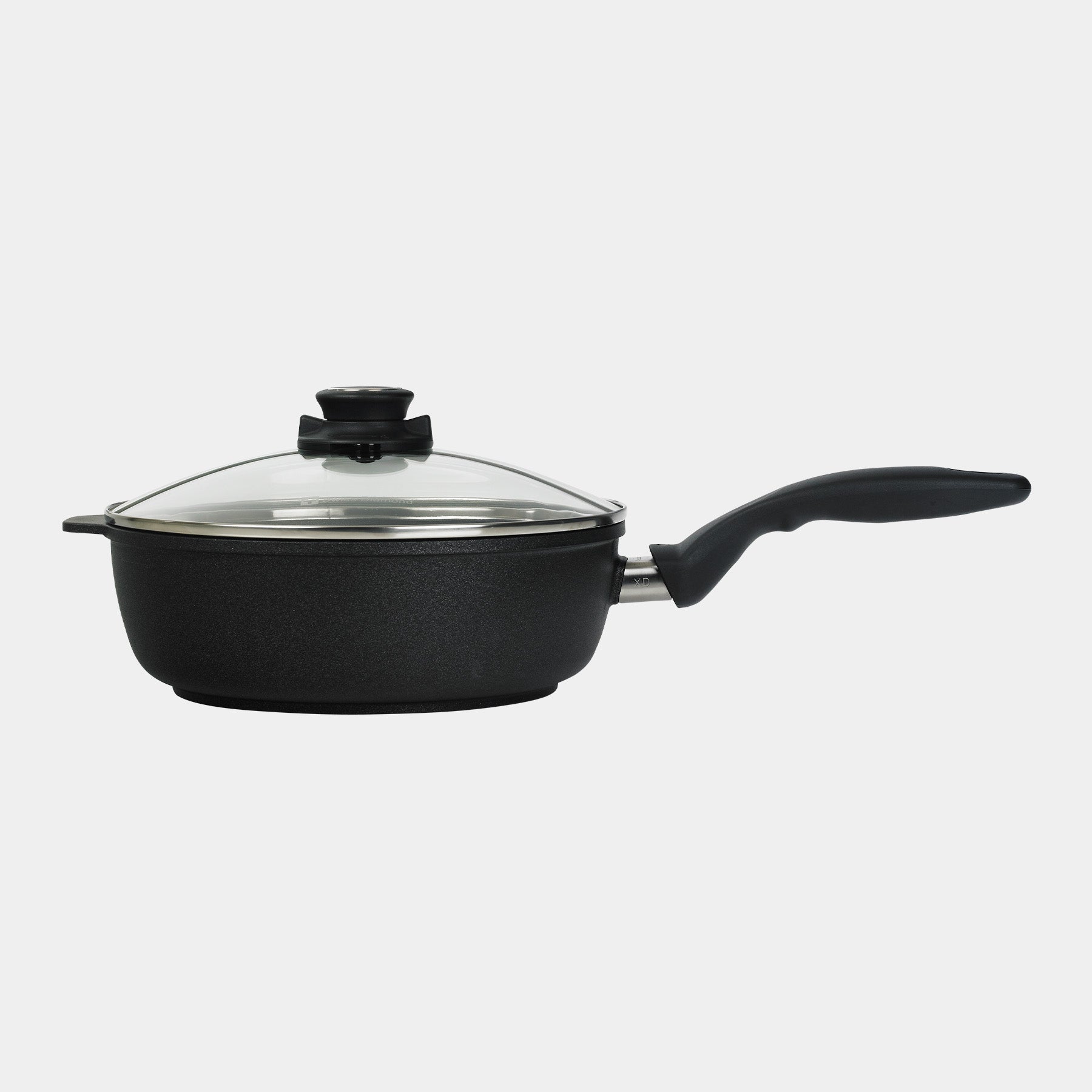 XD Nonstick Saute Pan with Glass Lid - Induction | Made in Switzerland