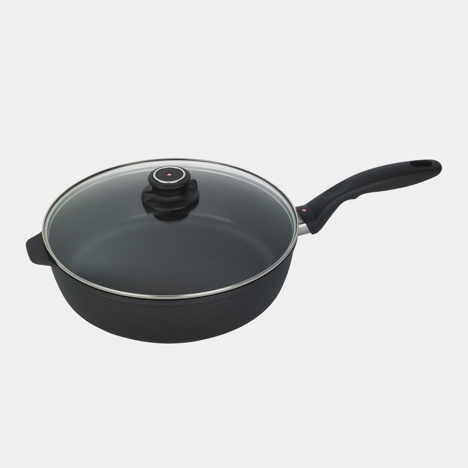 XD Nonstick Saute Pan with Glass Lid - Induction | Made in Switzerland