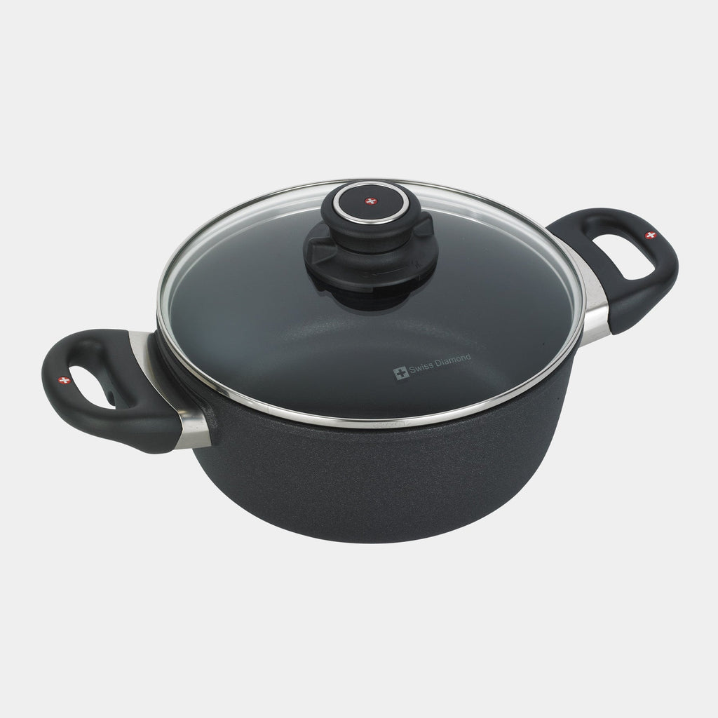 XD Nonstick Casserole with Glass Lid - Induction | Made in Switzerland