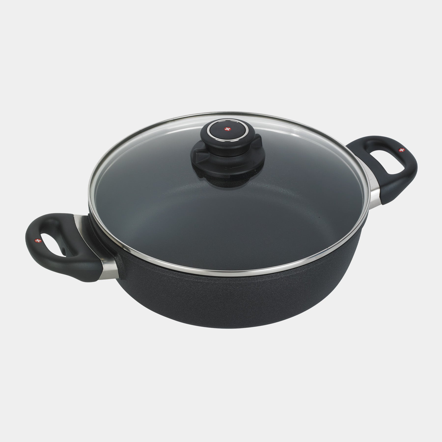 XD Nonstick Casserole with Glass Lid - Induction | Made in Switzerland