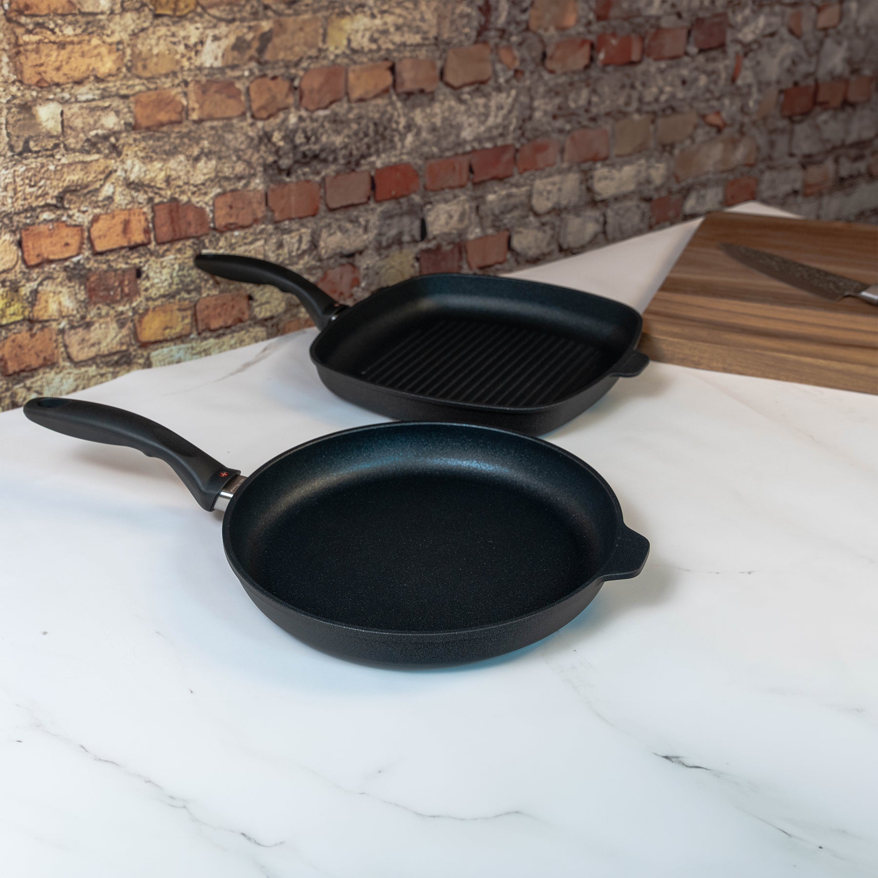 XD Nonstick 2-Piece Set - Fry Pan & Grill Pan | Made in Switzerland