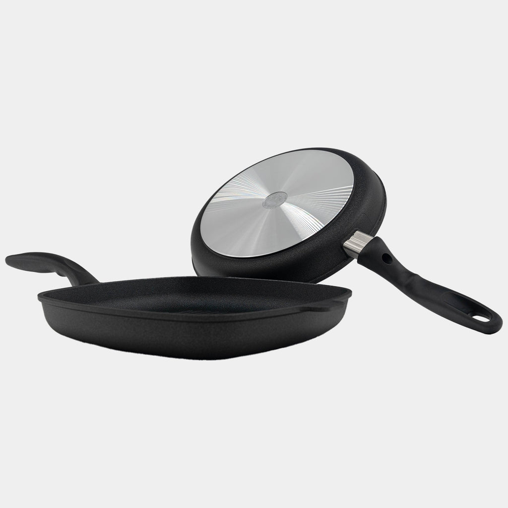 XD Nonstick 2-Piece Set - Fry Pan & Grill Pan | Made in Switzerland