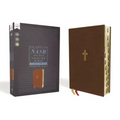 Nasb, Thinline Bible, Large Print, Leathersoft, Brown, Red Letter Edition, 1995 Text, Thumb Indexed, Comfort Print
