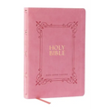 KJV Holy Bible: Large Print with 53,000 Center-Column Cross References, Pink Leathersoft, Red Letter, Comfort Print: King James Version