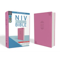 NIV, Value Thinline Bible, Large Print, Imitation Leather, Pink