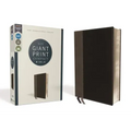 Niv, Giant Print Compact Bible, Leathersoft, Black, Red Letter Edition, Comfort Print