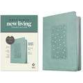 NLT Personal Size Giant Print Bible, Filament Enabled Edition (Red Letter, Leatherlike, Floral Frame Teal)
