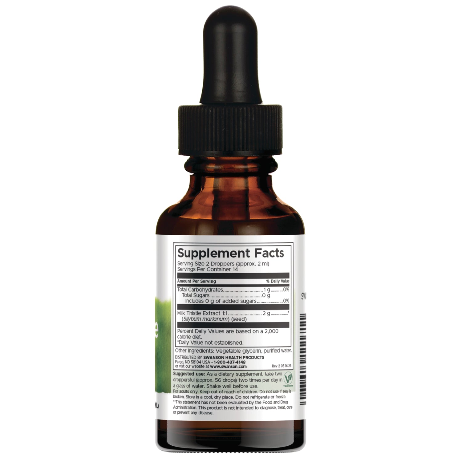 Milk Thistle Liquid Extract - Alcohol & Sugar Free