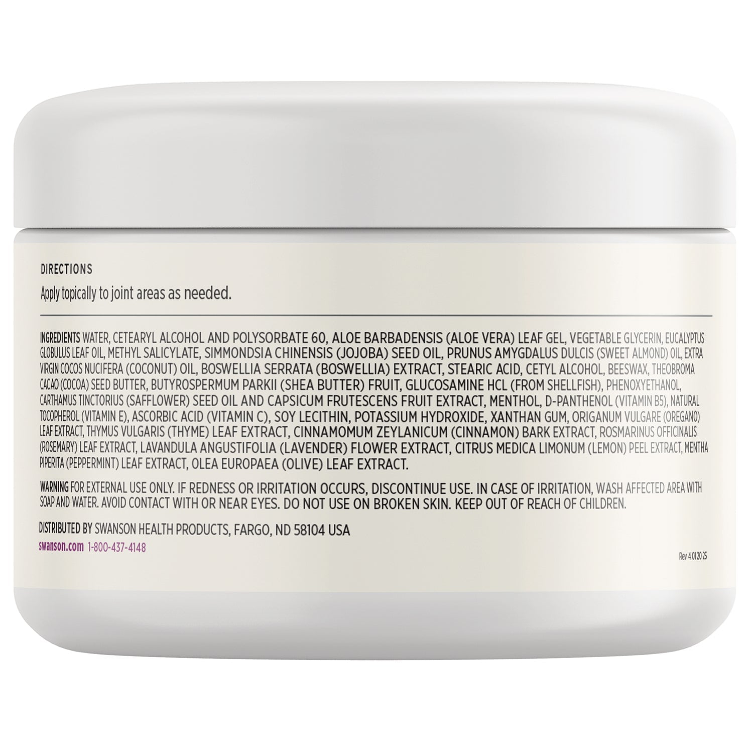 Joint Cream with Glucosamine & Boswellia