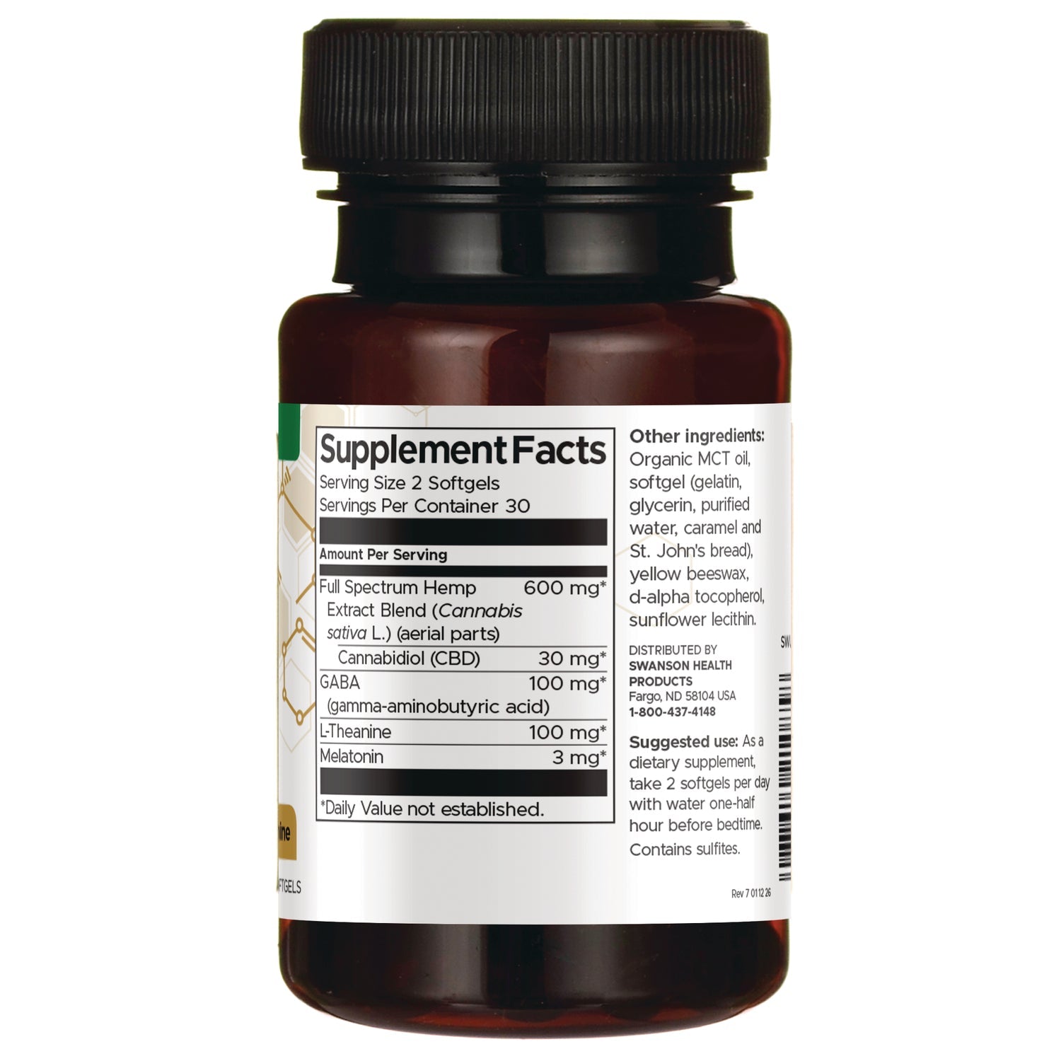 CBD + Sleep Support Full Spectrum w/ Melatonin, GABA & L-Theanine