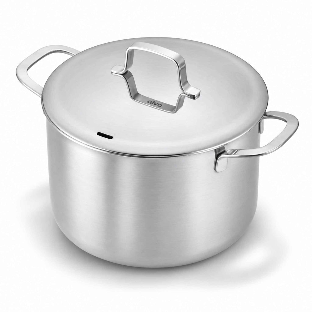 Maestro 5-Ply Stainless Stock Pot with Lid, 7-Qt