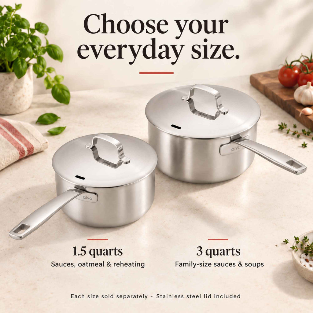 Maestro 5-Ply Stainless Saucepan with Lid