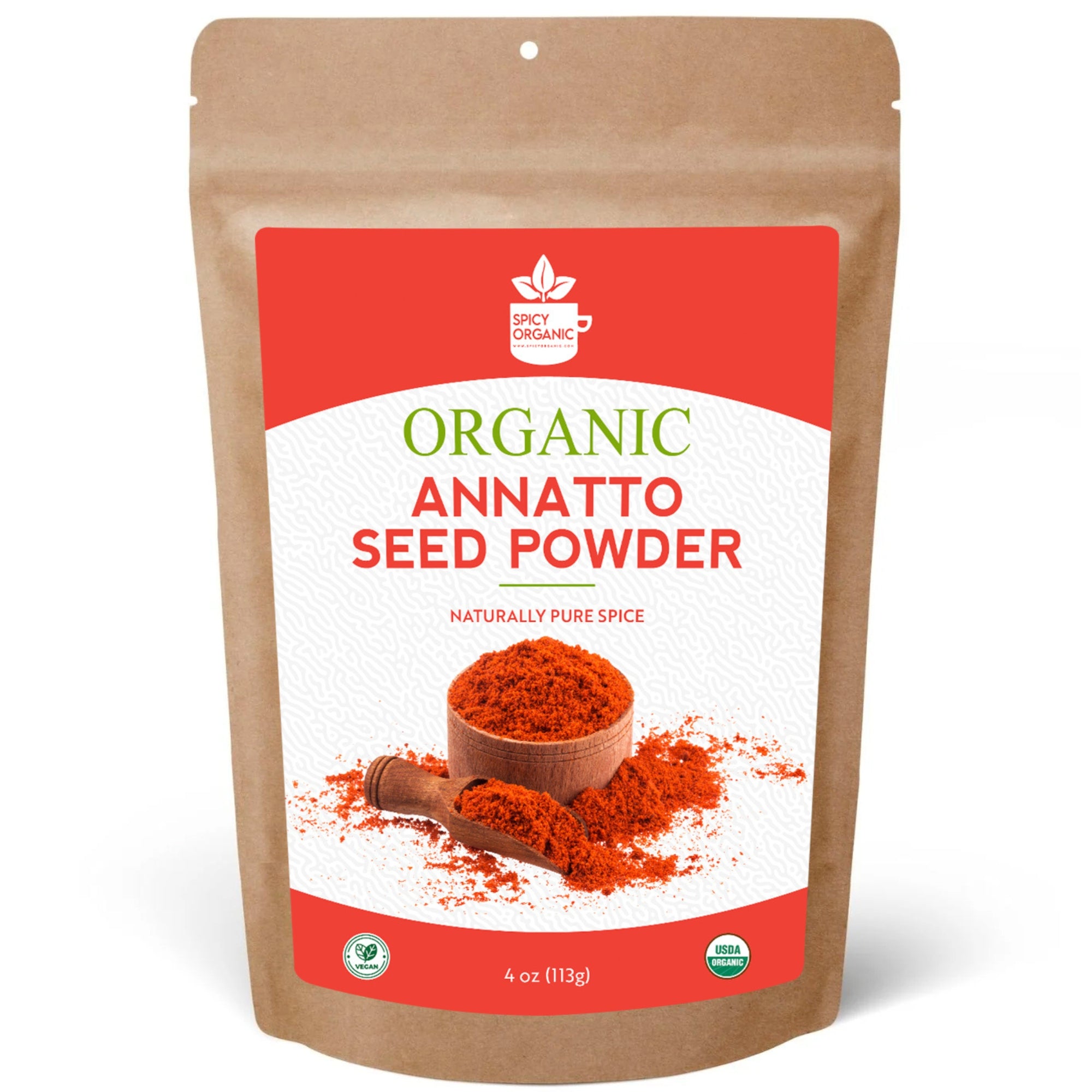 Organic Annatto Powder — USDA Certified | Achiote, Rice Dishes & Latin Cooking