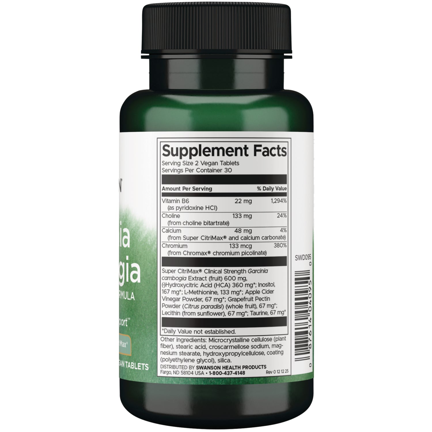 Garcinia Cambogia Comprehensive Formula - Featuring Super CitriMax