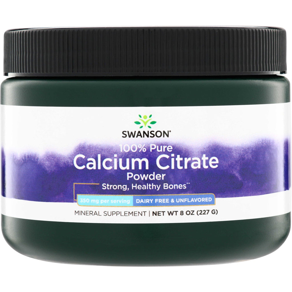 100% Pure Calcium Citrate Powder - Dairy Free & Unflavored