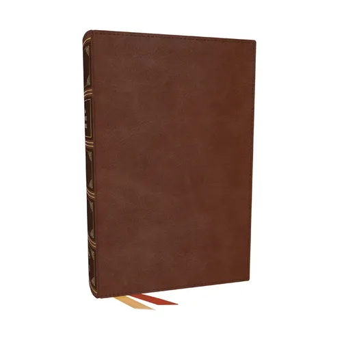 Nkjv, End-Of-Verse Reference Bible, Personal Size Large Print, Leathersoft, Brown, Red Letter, Comfort Print: Holy Bible, New King James Version