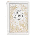 KJV Bible Thinline LP White and Gold W/Zipper