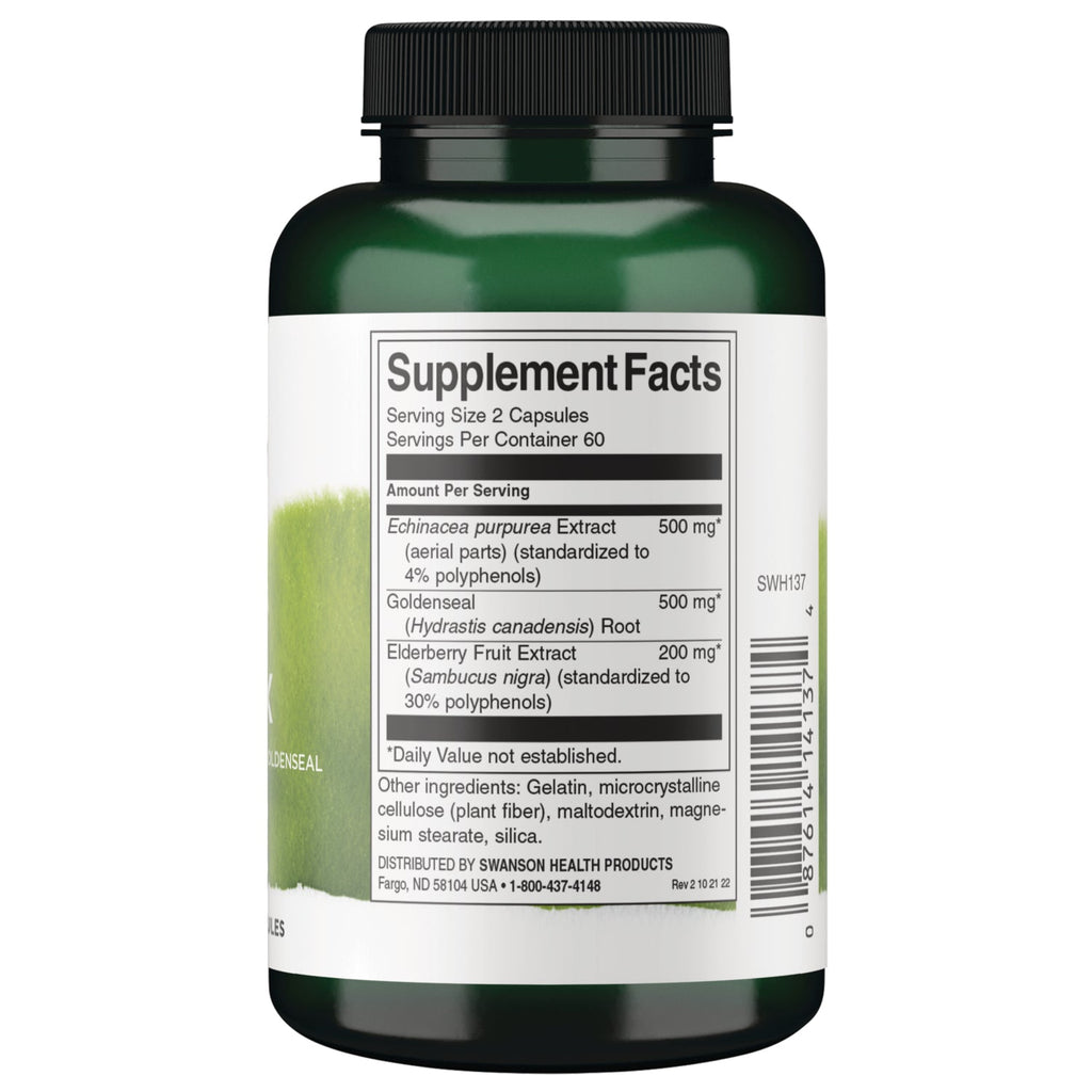 Immune Complex - Contains Elderberry Echinacea and Goldenseal