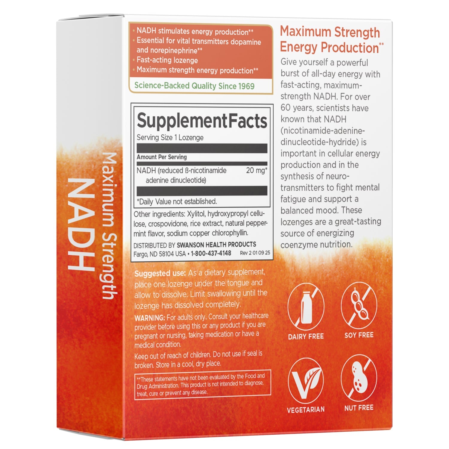 Maximum Strength NADH - Fast-Acting Peppermint