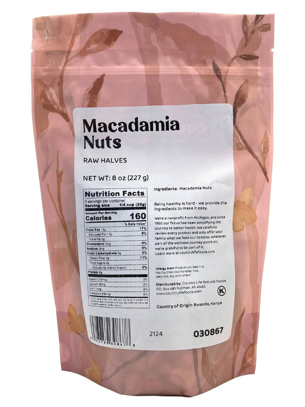 Macadamia Nut Halves 4L