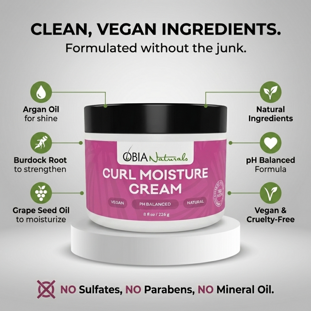 Curl Moisture Cream — Curl Cream & Leave-In Conditioner for Curly Hair