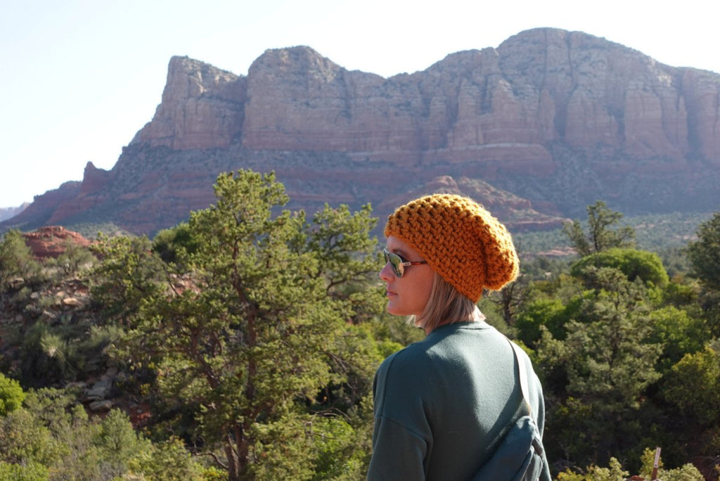 Crochet Simple Slouch Hat | Butterscotch Beanie