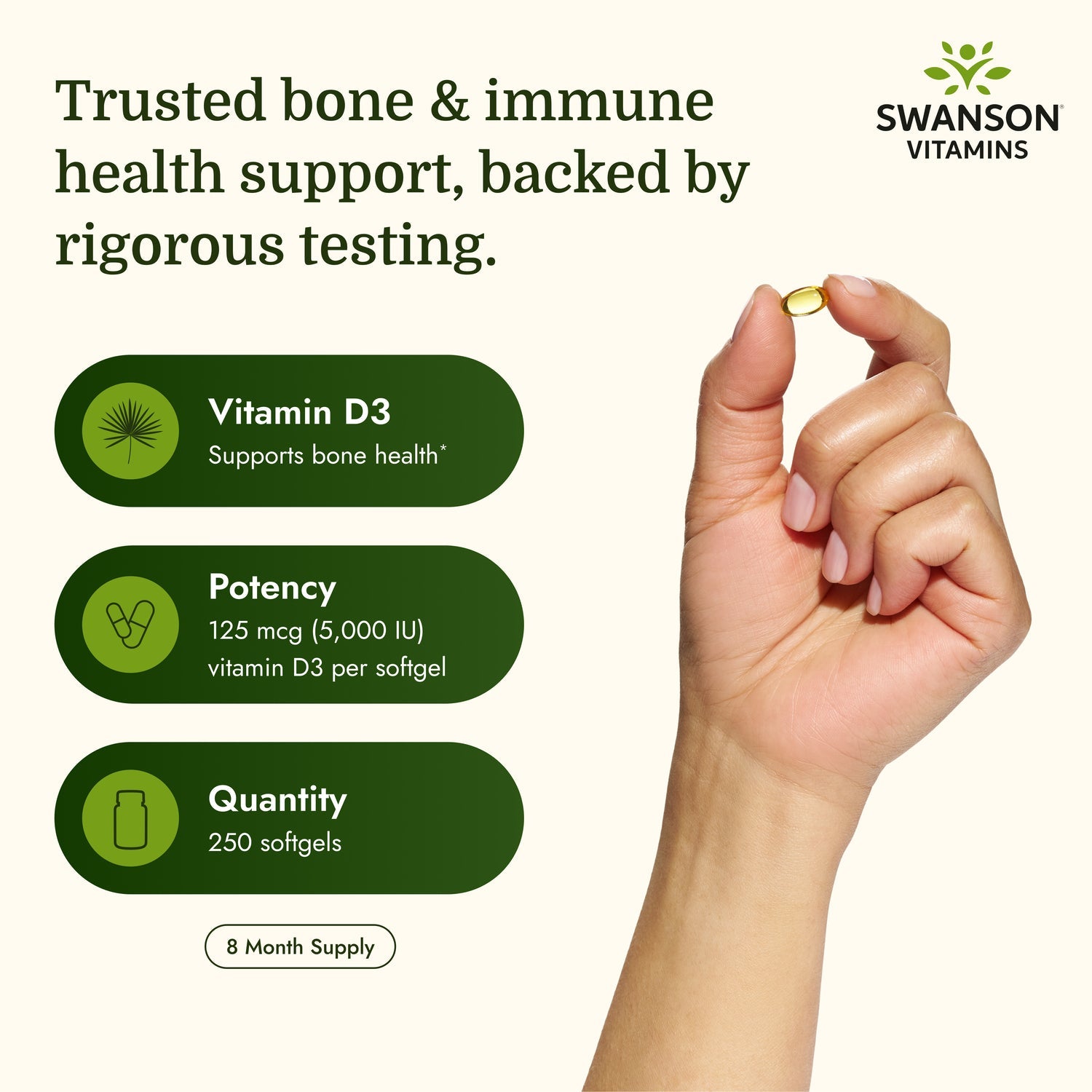 Vitamin D3 - Highest Potency