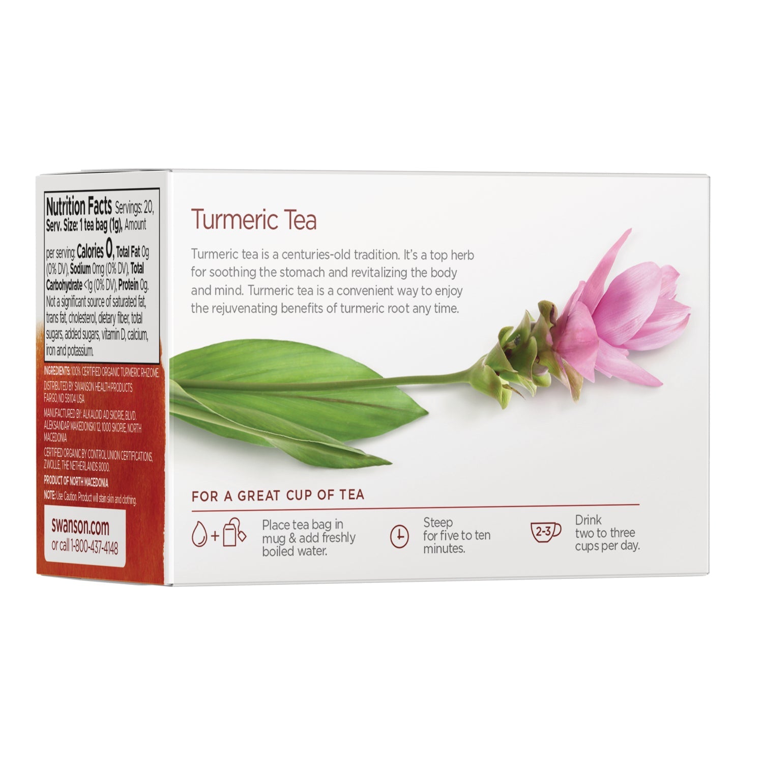 100% Organic Turmeric Tea - Caffeine Free
