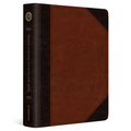ESV Single Column Journaling Bible (Trutone, Brown/Cordovan, Portfolio Design)