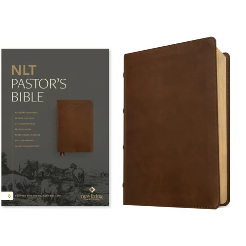NLT Pastor's Bible, Filament Enabled (Leatherlike, Brown, Red Letter)