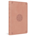 ESV Thinline Bible, Thumb Indexed (Trutone, Blush Rose, Emblem Design)