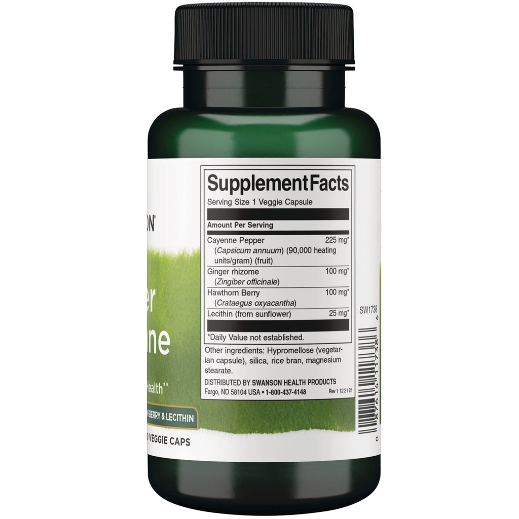 Super Cayenne - with Ginger Rhizome, Hawthorn Berry & Lecithin