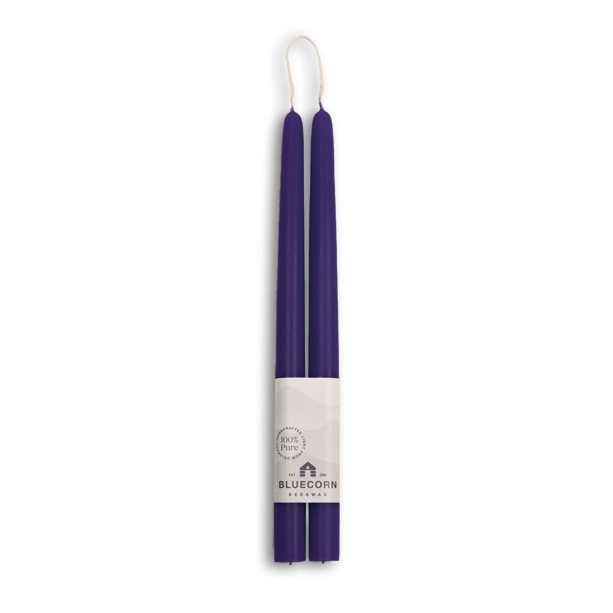 Beeswax Taper Candles - Hand-Dipped - 1 Pair