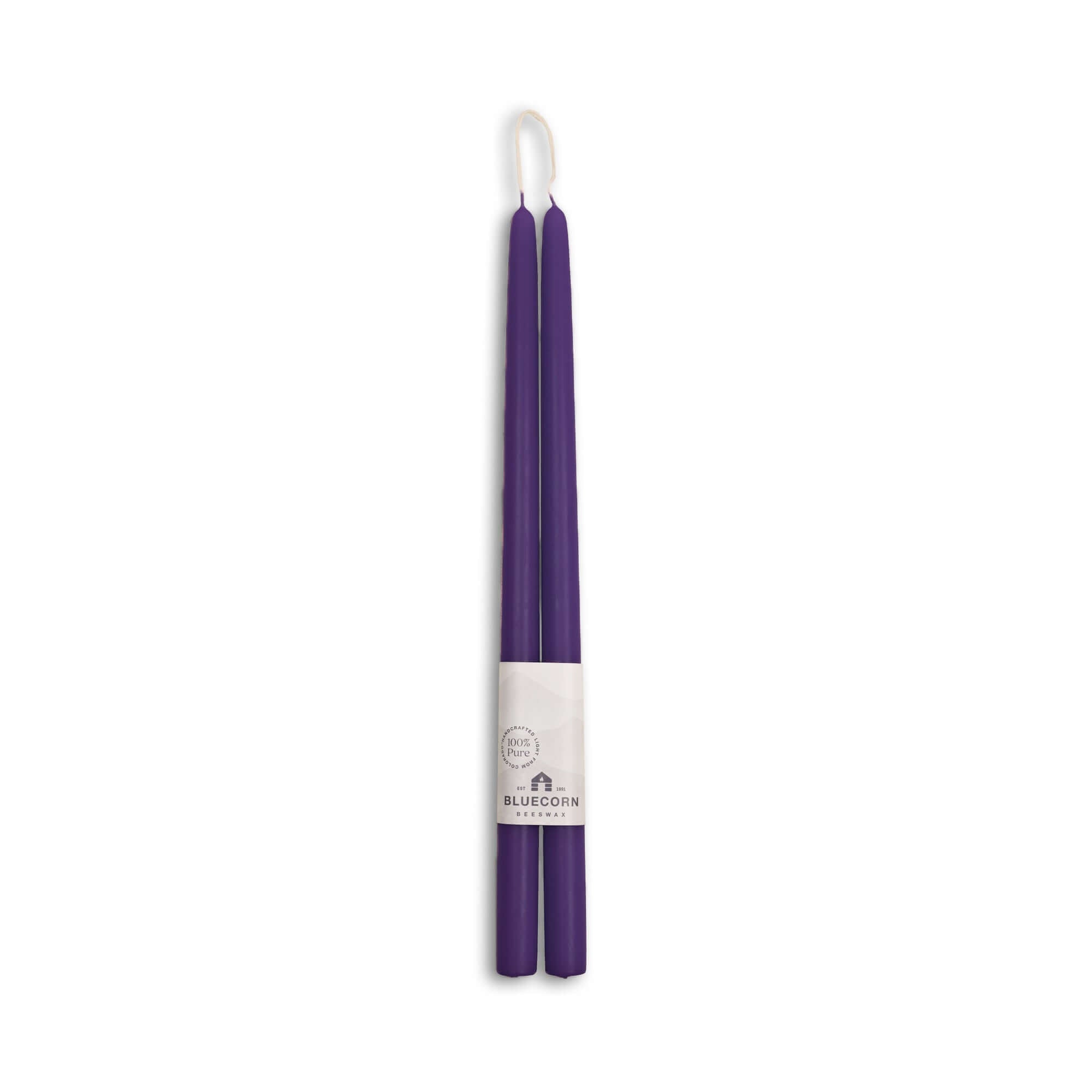Beeswax Taper Candles - Hand-Dipped - 1 Pair