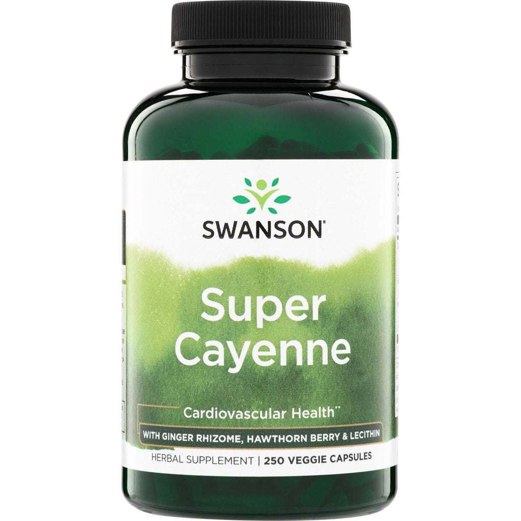 Super Cayenne - with Ginger Rhizome, Hawthorn Berry & Lecithin
