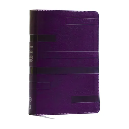 KJV Color Code Study Bible, Revealing God's Truth Color by Color (Purple Leathersoft, Red Letter, Thumb Indexed)
