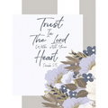 Proverbs 3: 5 Trust In the Lord with All Your Heart: floral journals to write in for women & bible verse word search and bible ver
