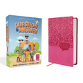 Nirv, Question and Answer Bible for Kids, Leathersoft, Pink, Comfort Print: Answers to 1,000 Questions Kids Ask about God, Faith, and the Bible