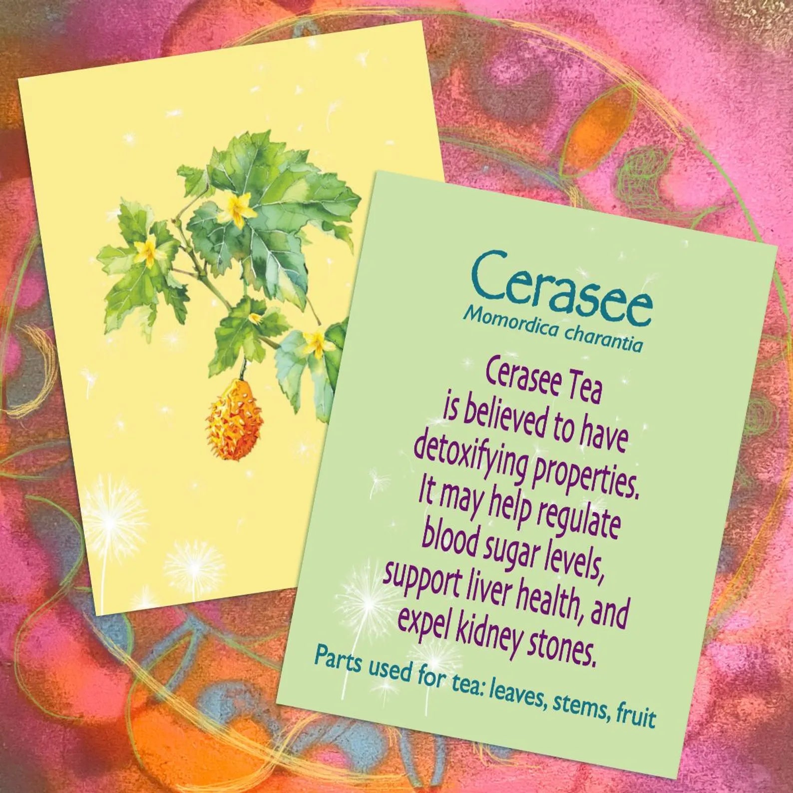 Healing Plants: Herbal Teas for Vitality, 52 Flashcards