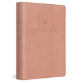 ESV Large Print Compact Bible, Red Letter (Trutone, Blush Rose)