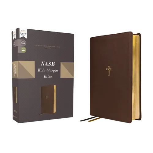 Nasb, Wide Margin Bible, Leathersoft, Brown, Red Letter, 1995 Text, Comfort Print