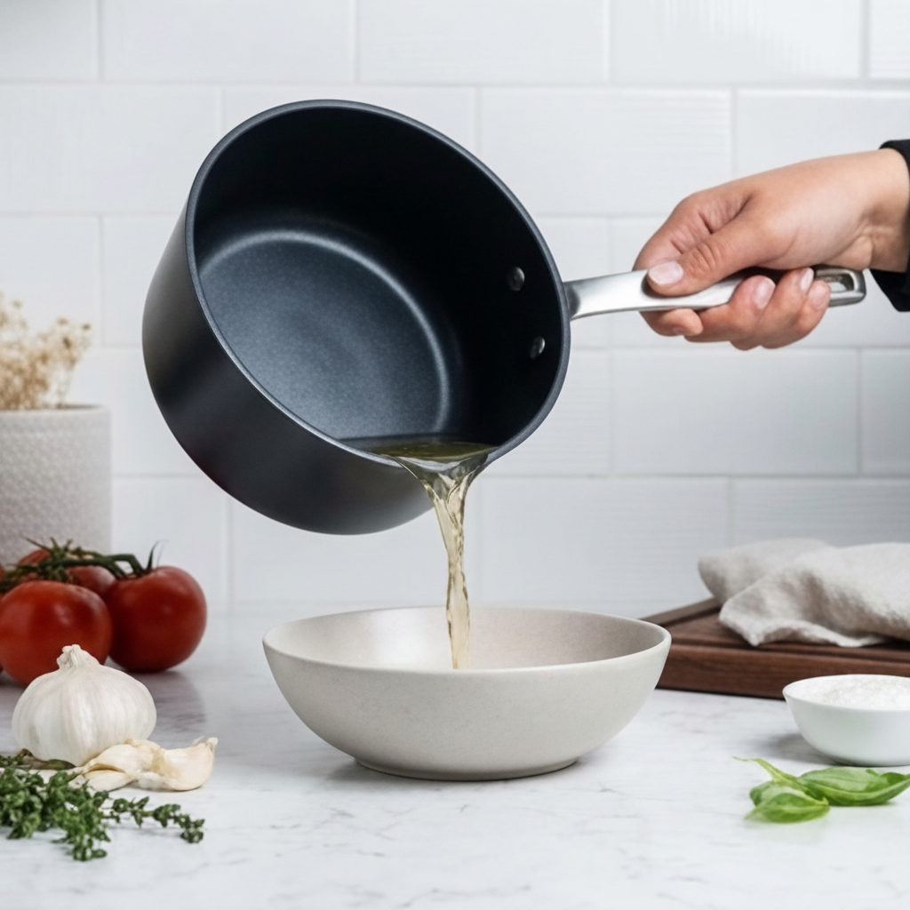 Maestro Ceramic Nonstick Saucepan with Lid, 2-Qt