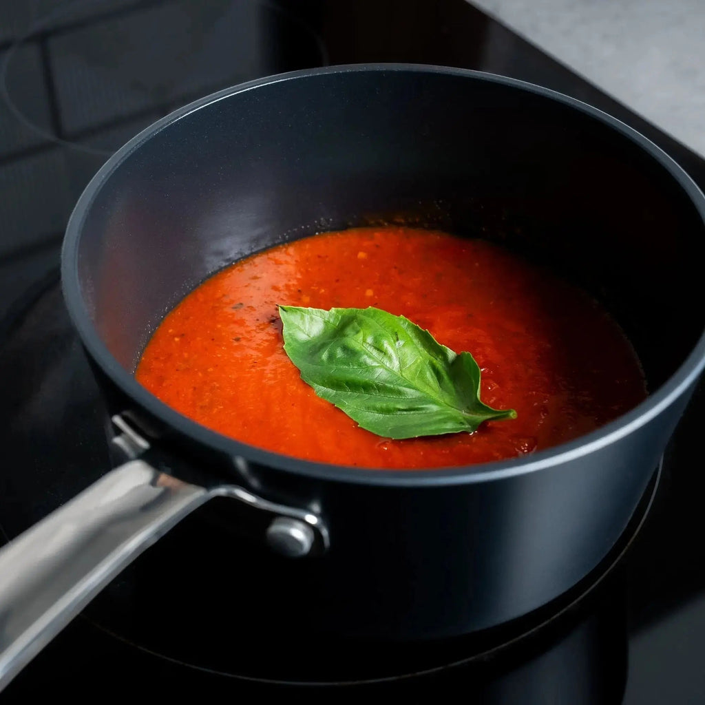 Maestro Ceramic Nonstick Saucepan with Lid, 2-Qt
