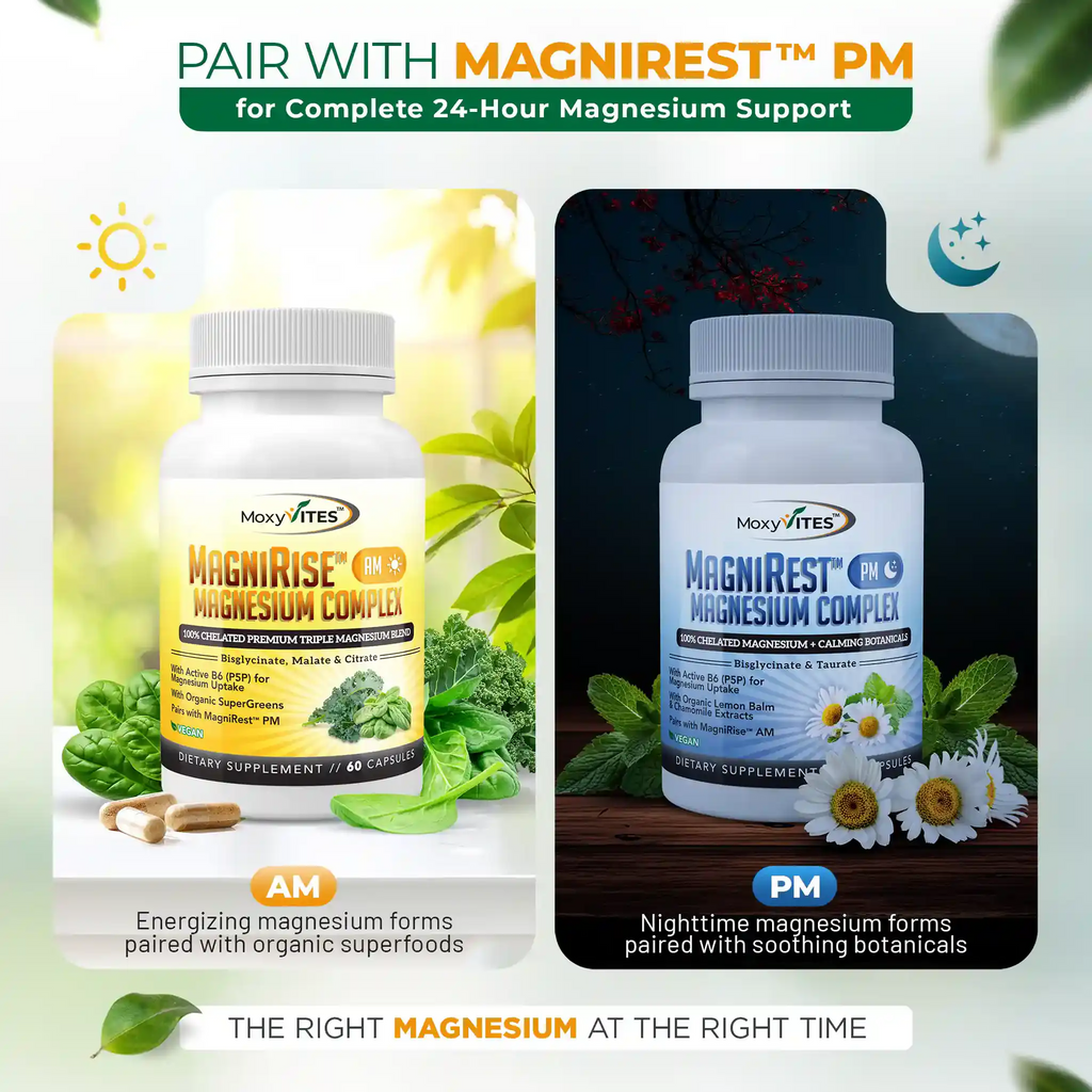 Magnesium AM: Triple Complex for Daytime Energy & Focus I MagniRise™
