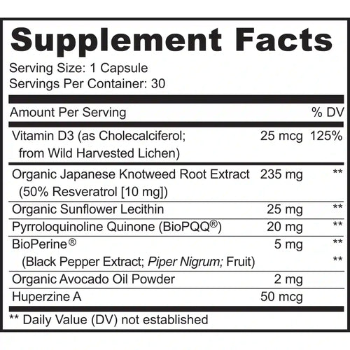 BioPQQ® 20mg Mitochondrial Energy & Memory Support