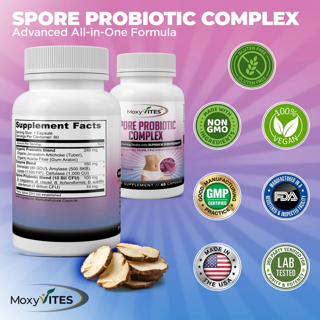 Spore Probiotic Complex with Prebiotics & Enzymes