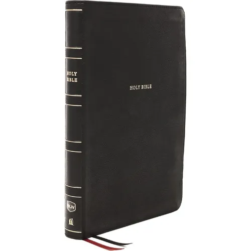 Nkjv, Reference Bible, Super Giant Print, Leathersoft, Black, Thumb Indexed, Red Letter Edition, Comfort Print: Holy Bible, New King James Version