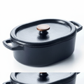 Enameled Cast Iron Oval Dutch Oven, 6-Qt